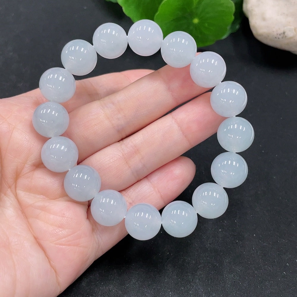 JadeiteBead Bracelet Approx. 12.1mm Total Weight Approx. 52.2g
