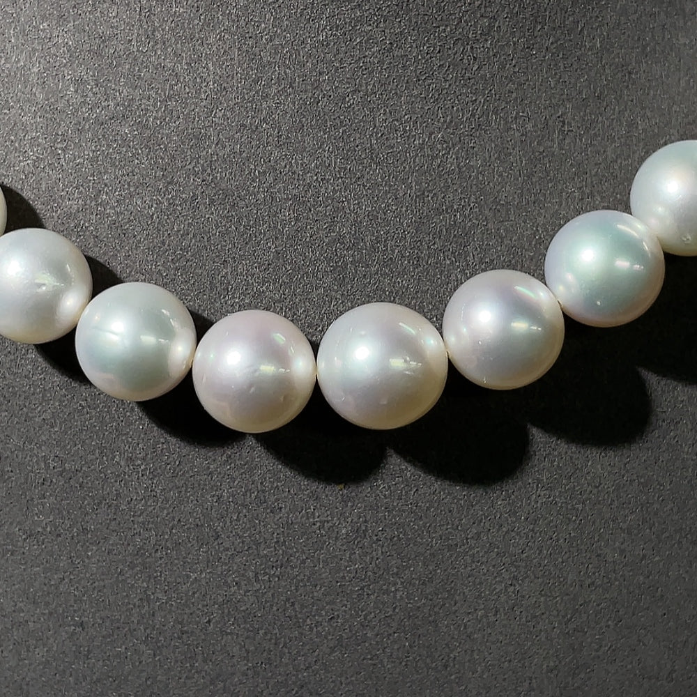 Saltwater Pearl Necklace Non-Gold Total Weight Approx. 87.46g Size 10.9-13.6mm