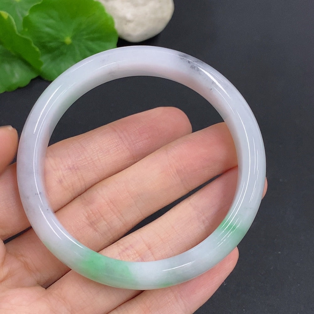 Jadeite Round Bangle Size 55mm Total Weight Approx. 47.1g