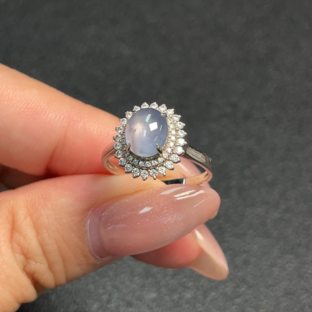 Sapphire Ring 18K Gold No Diamond Total Weight Approx. 2.78g Size 13